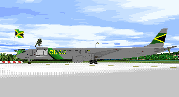 CDAC DC8-73F N957R on the ramp MKJS Sangster Intl