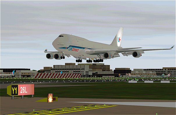 UKD 747-400 G-UKIB lands at EGKK
